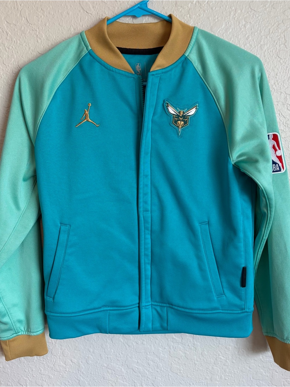 Jordan Nike Charlotte Hornets City Edition Full Zip Jacket Boys Medium NWOT